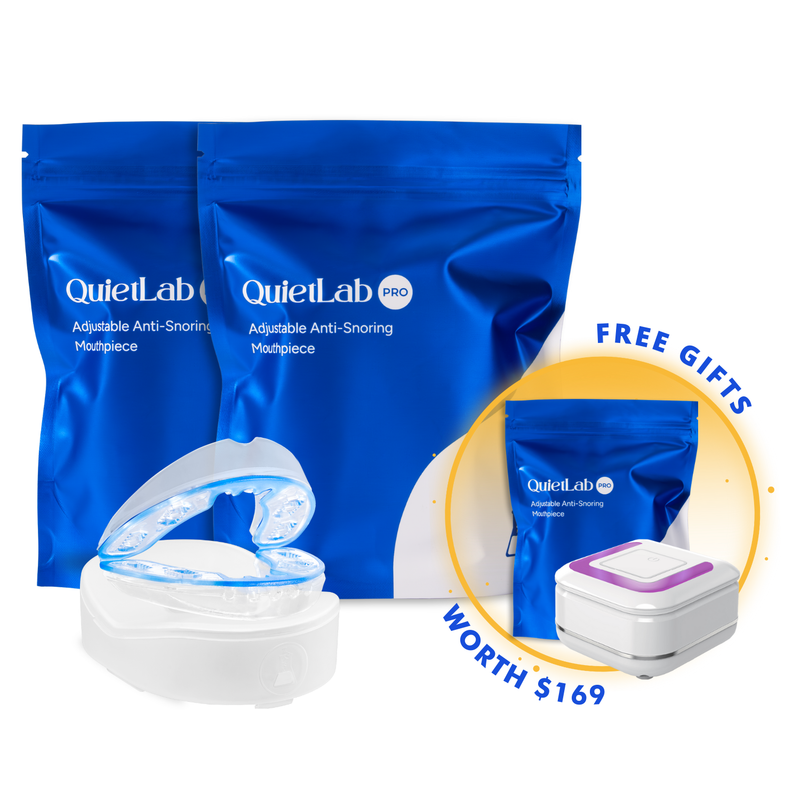 QuietLab Cyber Monday Special - Buy 2 Mouthpieces Get 1 Mouthpiece and 1 UV Cleaner Free