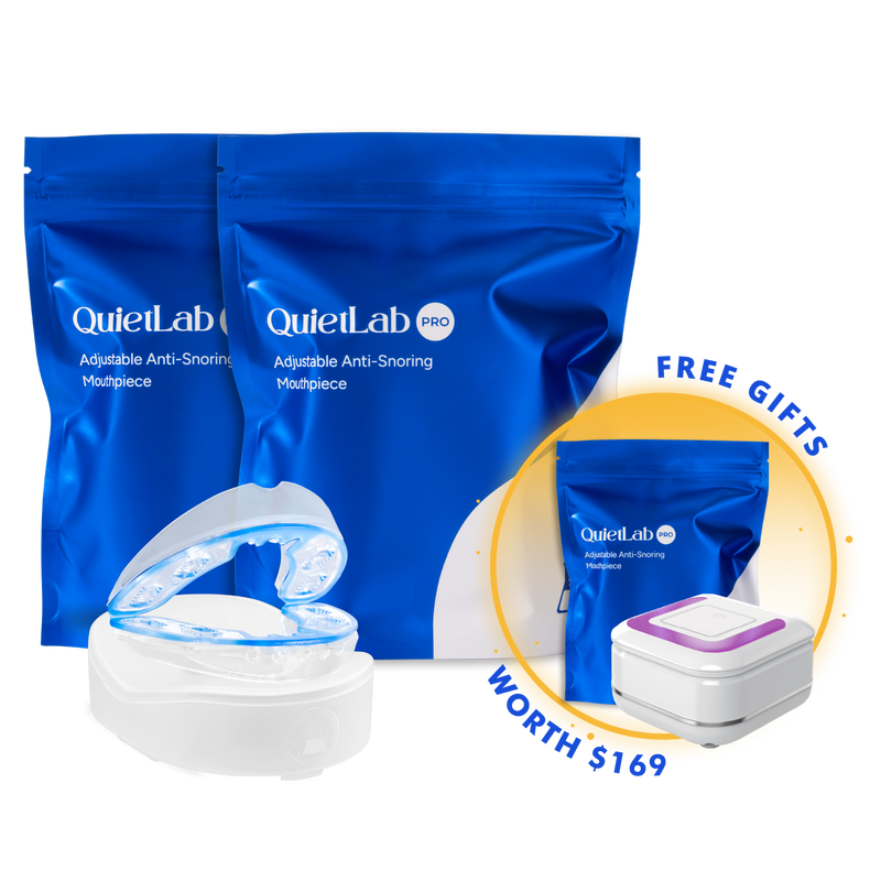 QuietLab Cyber Monday Special - Buy 2 Mouthpieces Get 1 Mouthpiece and 1 UV Cleaner Free